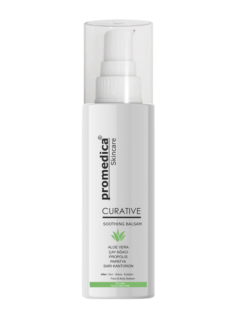 curative-s.o.s-cream Promedica aloe vera sarı kantoron mavi papatya bitkisel içerikli hassasiyet giderici s.o.s balsam